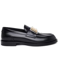 Dolce & Gabbana - Black Leather Loafers - Lyst