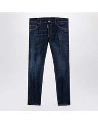 DSquared² - Dark Clean Wash Skater Navy Denim Jeans - Lyst