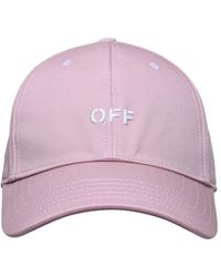 Off-White c/o Virgil Abloh - Pink Cotton Hat - Lyst