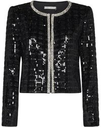 Alice + Olivia - Alice + Olivia Kidman Sequin Tweed Jacket - Lyst