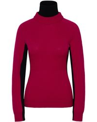 3 MONCLER GRENOBLE - Fucsia Wool Blend Turtleneck Sweater - Lyst