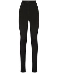 Dolce & Gabbana - Skinny High-waisted Trousers - Lyst