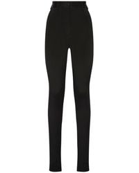 Dolce & Gabbana - Skinny High-Waisted Trousers - Lyst
