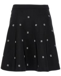 Givenchy - All Over Logo Skirt - Lyst