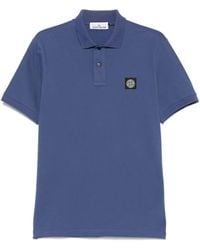 Stone Island - Slim Fit Polo Shirt Organic Cotton Elastane Piqué - Lyst