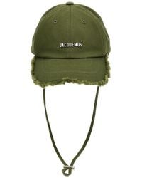 Jacquemus - La Casquette Artichaut Logo-Plaque Cotton-Twill Cap - Lyst