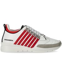 DSquared² - Legendary White Red Sneaker - Lyst