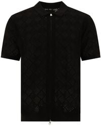 Beams Plus - Zip Knit Mesh Polo Shirt - Lyst