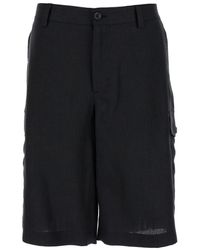 Dolce & Gabbana - Linen Cargo Bermuda Shorts For - Lyst