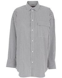 Michael Kors - Shirt With Classic Collar And All-Over Striped Motif - Lyst