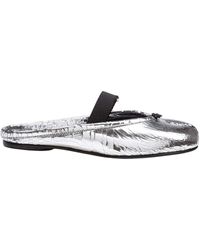 Maison Margiela - Leather Tabi Mule With Broken Mirror Effect - Lyst
