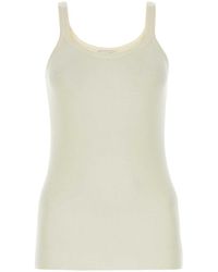 Bottega Veneta - Ivory Wool Tank Top - Lyst