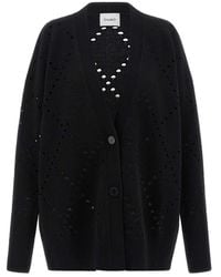 Nude - Argyle Cut-out Cardigan - Lyst
