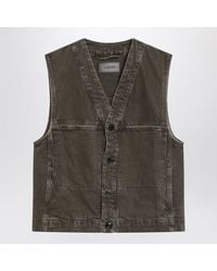 Lemaire - Moss Denim Vest - Lyst