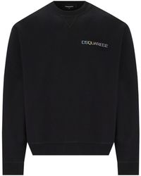 DSquared² - Palm Beach Cool Fit Black Sweatshirt - Lyst