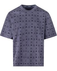 Marine Serre - T-Shirt With All Over Logo Motif - Lyst