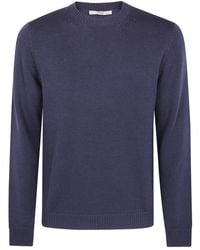 Roberto Collina - Long Sleeves Round Neck Sweater - Lyst