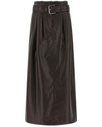 ROTATE BIRGER CHRISTENSEN - 'Midi Paper Waist' Skirt - Lyst