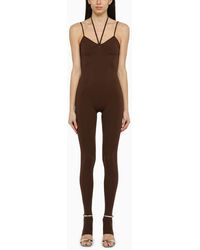 ANDREADAMO - Nylon Fitted Jumpsuit - Lyst