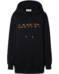 Lanvin - Black Cotton Sweatshirt - Lyst