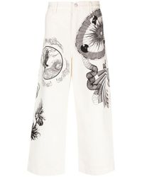 Dries Van Noten - Trousers With Prints - Lyst