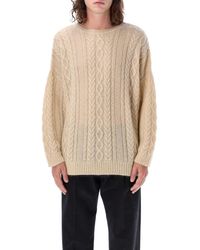 Undercover - Cable Knit Sweater - Lyst