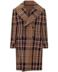 Gabriele Pasini - Double-Breasted Checked Coat - Lyst