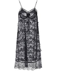 Simone Rocha - Embroidered Tulle Slip Dress - Lyst
