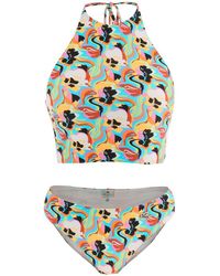 Etro - Multicolored Floral Bikini Set - Lyst