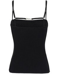 Jacquemus - 'Le Haut Sierra' Ribbed Top With Logo Detail - Lyst