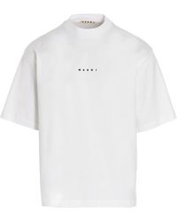 Marni - Logo Printed T-shirt - Lyst
