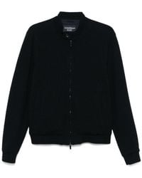 Emporio Armani - Wool Blend Blouson Jacket - Lyst