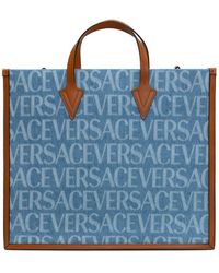 Versace - Shopper Bag With Logo - Lyst