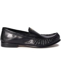 Miu Miu - Buffalo Leather Loafers - Lyst