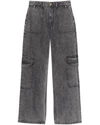 Ganni - Mid-rise Wide-leg Jeans - Lyst