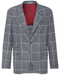 Brunello Cucinelli - Wool Deconstructed Jacket - Lyst