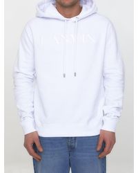 Lanvin - Cotton Hoodie With Logo - Lyst