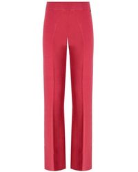 Twin Set - Holly Berry Knitted Wide Leg Trousers - Lyst