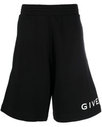 Givenchy - Logo Cotton Shorts - Lyst