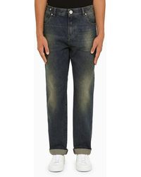 Balmain - Blue Regular Denim Jeans - Lyst