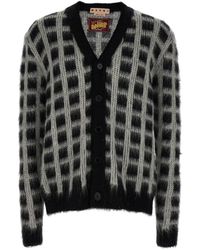 Marni - Brushed Check Fuzzy Wuzzy Sweater - Lyst