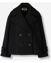 Chloé - Short Double-Breasted Coat - Lyst