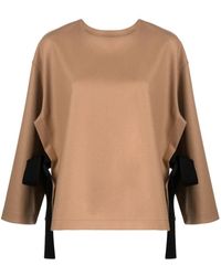 Erika Cavallini Semi Couture - Nara Wool Blend Blouse - Lyst
