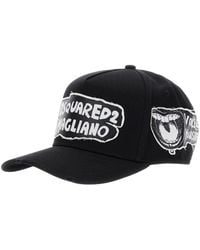 DSquared² - 'D2 X Magliano' Baseball Cap With Logo Lettering On Front And Rear And Maxi Logo On The Side - Lyst