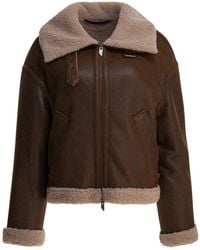Salvatore Santoro - Suede Leather Shearling Jacket - Lyst