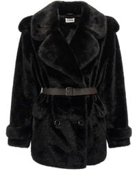 P.A.R.O.S.H. - Faux Fur Coat - Lyst