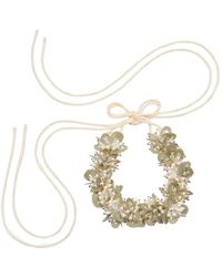 Dries Van Noten - Embroidered Flowers Necklace Accessories - Lyst