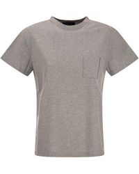 Fabiana Filippi - Organic Cotton Jersey T-shirt - Lyst
