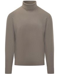 FILIPPO DE LAURENTIIS - Wool Turtleneck Beige - Lyst