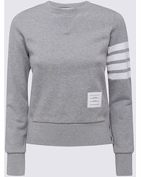 Thom Browne - Light Grey Cotton Sweatshirt - Lyst